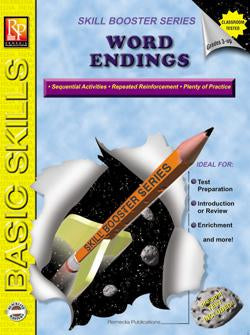 Skill Booster Series: Word Endings Gr. 3-8, R.L. 3-4