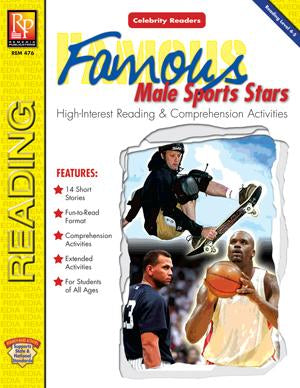 Celebrity Readers: Famous Male Sports Stars Gr. 3-12, R.L. 3-4