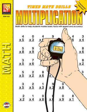 Timed Math Drills: Multiplication Gr. 3-6