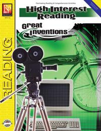 High Interest Reading: Great Inventions Gr. 3-12, R.L. 3-4