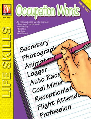 Life-Skill Lessons: Occupation Words Gr. 4-5, R.L. 4-12 