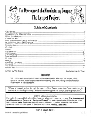 Development of Manufacturing Grade 7-8