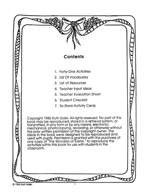 The Wonders of Easter Theme Grades 2