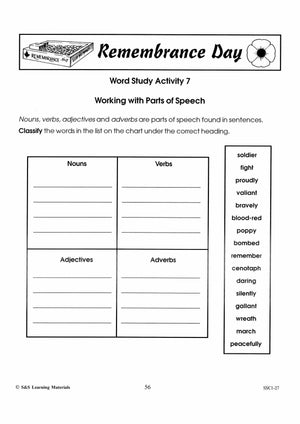 Lest We Forget Word Study Activities For Grades 4-6