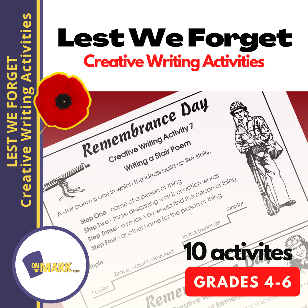 Remembrance Day Creative Writing Activities Gr. 4-6