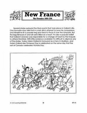 New France: The Founders 1608-1700: 10 Fact Sheets & Activities Gr. 7-8