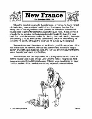 New France: The Founders 1608-1700: 10 Fact Sheets & Activities Gr. 7-8