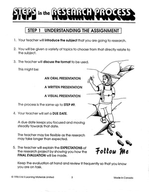 Steps in the Research Process Grades 5-8