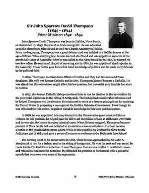 Sir John Sparrow David Thompson Lesson Plan Gr. 4-8