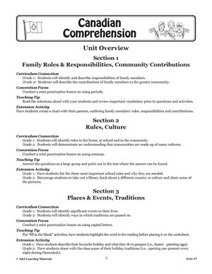 Family Roles & Responsbilities; Community Contributions Cdn Comp. Gr. 1-2