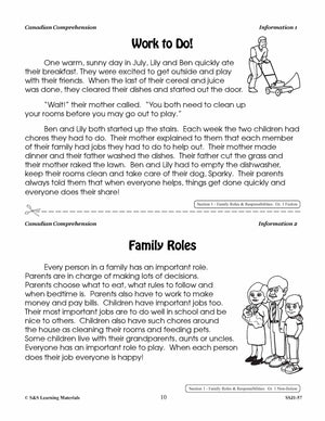 Family Roles & Responsbilities; Community Contributions Cdn Comp. Gr. 1-2