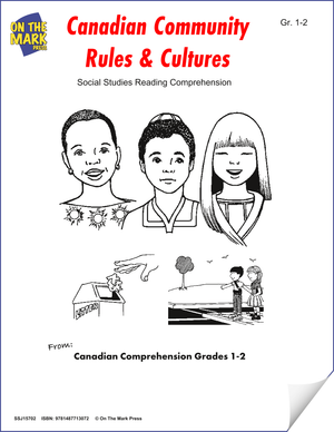 Canadian Community Rules And Cultures: Cdn Reading Comp. Gr. 1-2