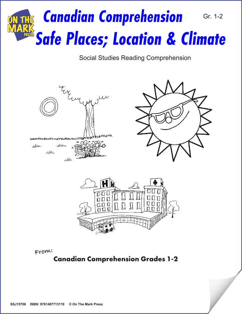 Canadian Safe Places; Location & Climate Cdn Reading Comp. Grades 1-2