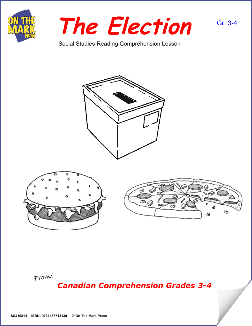 The Election: A Cdn Social Studies Reading Lesson  Gr. 3-4