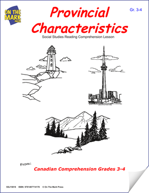 Provincial Characteristics: A Cdn Social Studies Reading Lesson  Gr. 3-4