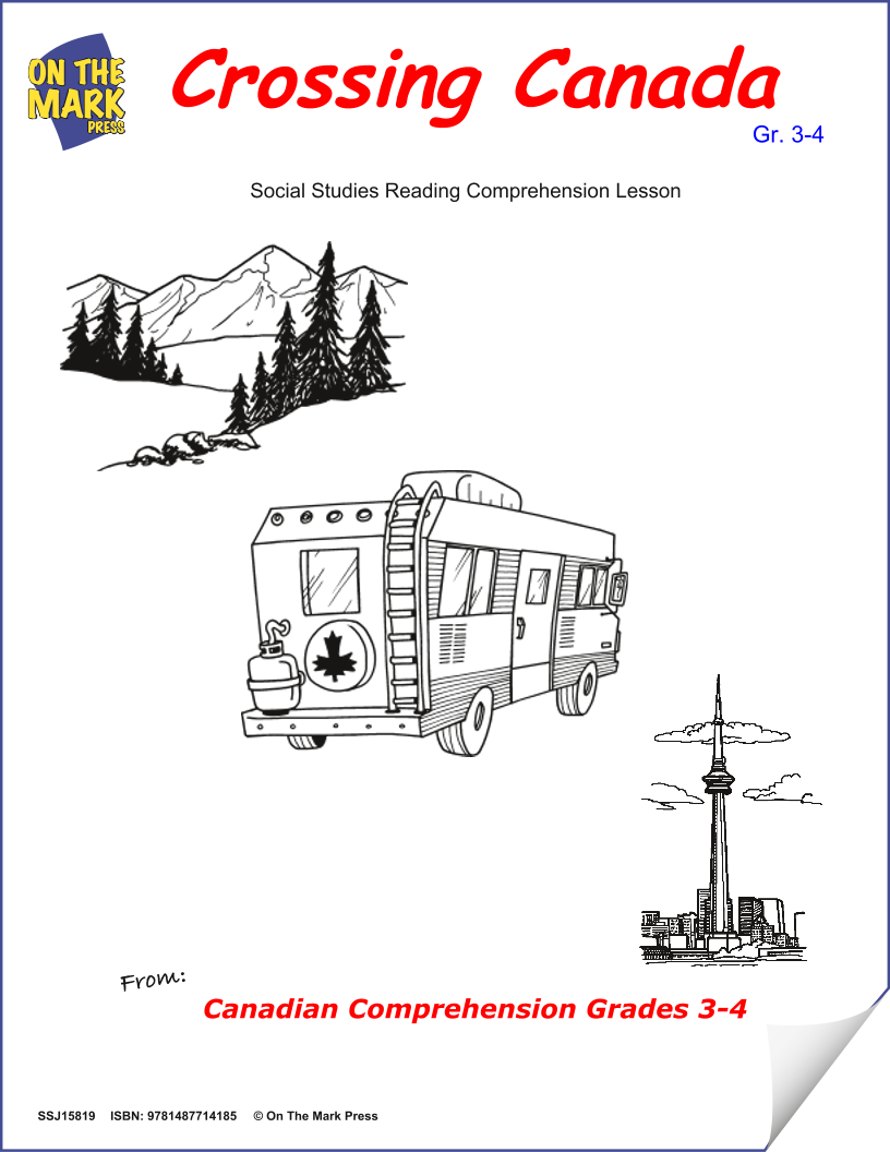 Crossing Canada:  A Social Studies Reading Lesson  Gr. 3-4