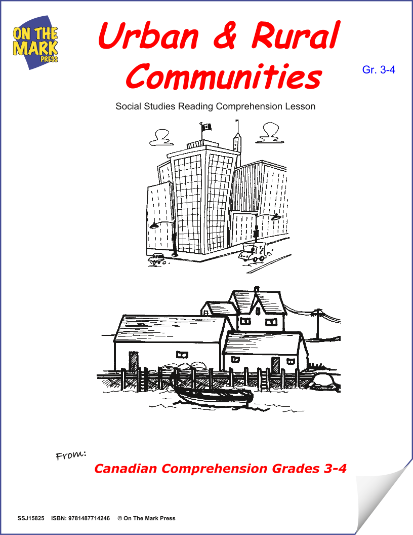 Urban & Rural Communities:  A Social Studies Reading Lesson  Gr. 3-4
