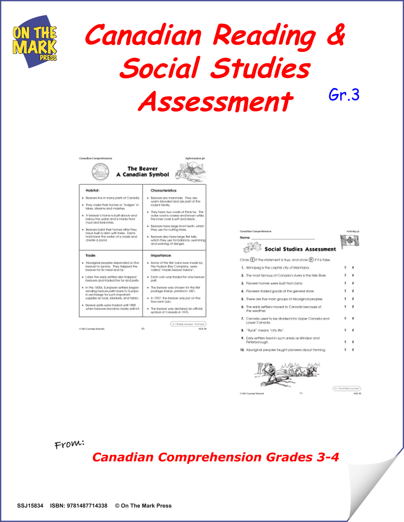 Grade 3 Canadian Reading & Social Studies Assessment