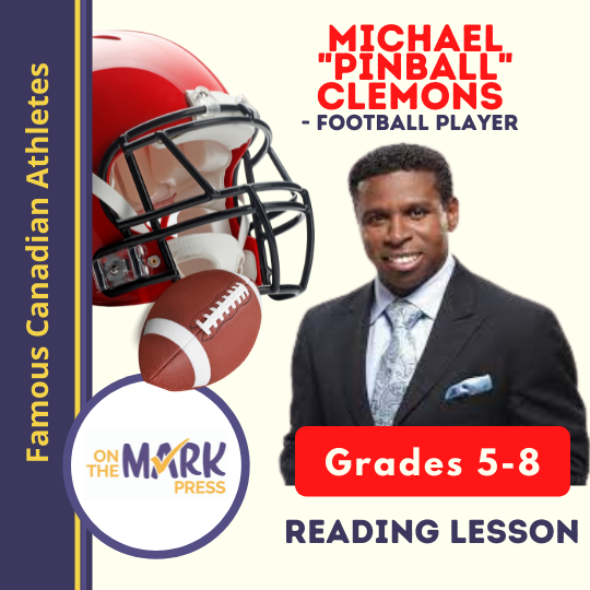 Michael "Pinball" Clemons Football Player Reading Lesson Grades 58