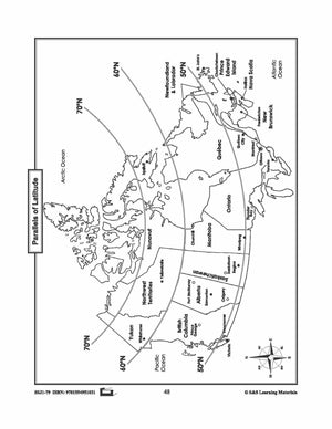 Latitude, Longitude & Scale Canadian Mapping Activities Grades 1-3