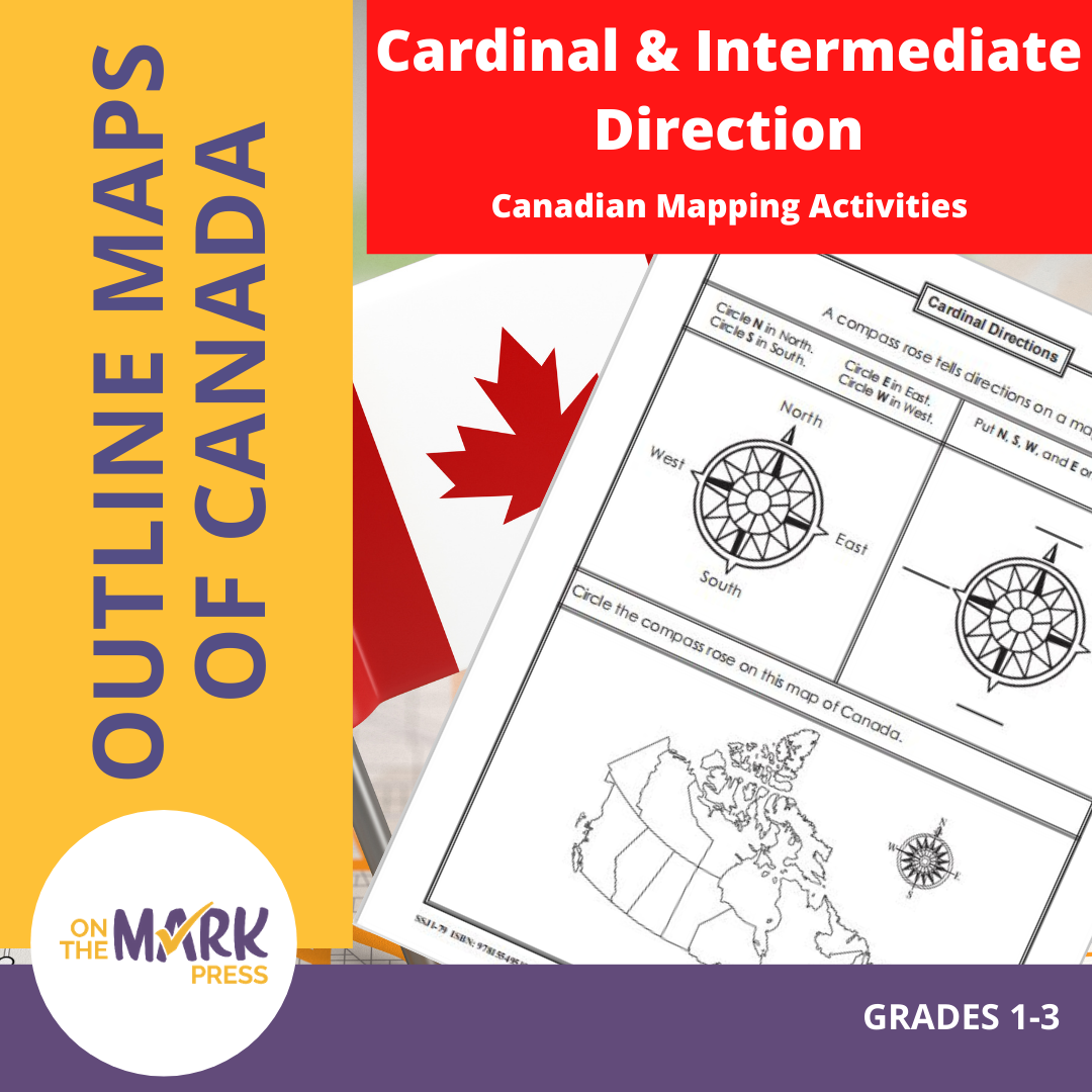 Intermediate Directions Worksheet Locating Canada & Mapping Skills