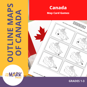 Canada Map Card Game Gr. 1-3