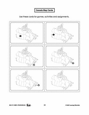 Canada Map Card Game Gr. 1-3