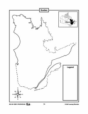 Maps of Quebec Grades 4-8