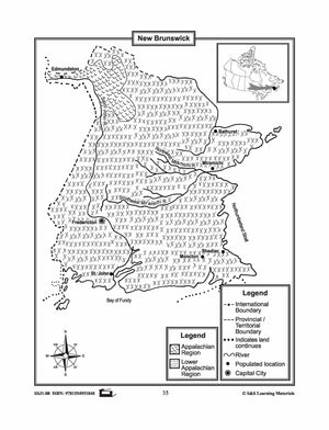 Maps of New Brunswick Grades 4-8