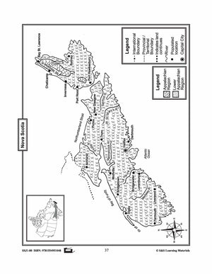 Maps of Nova Scotia Grades 4-8