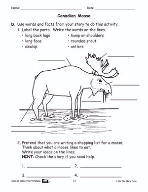 The Canadian Moose Reading E-Lesson Plan Grade 2