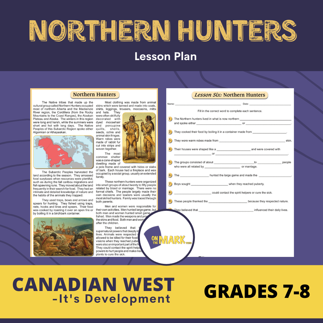 Northern Hunters Lesson Grades 7-8