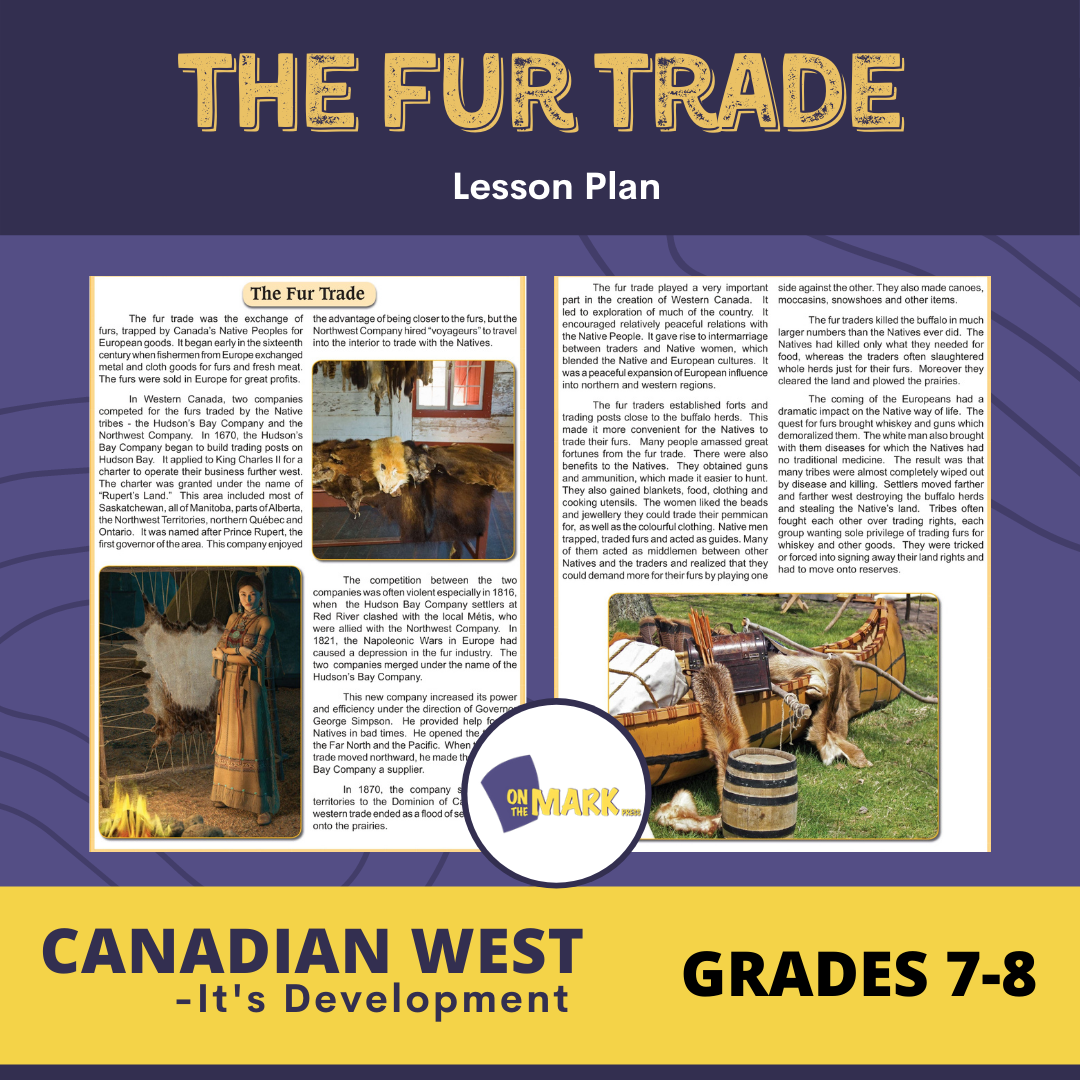 The Fur Trade Lesson Grades 7-8
