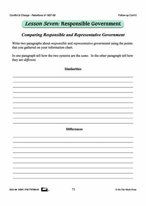 Responsible Government 1837-1838 Gr. 7-8