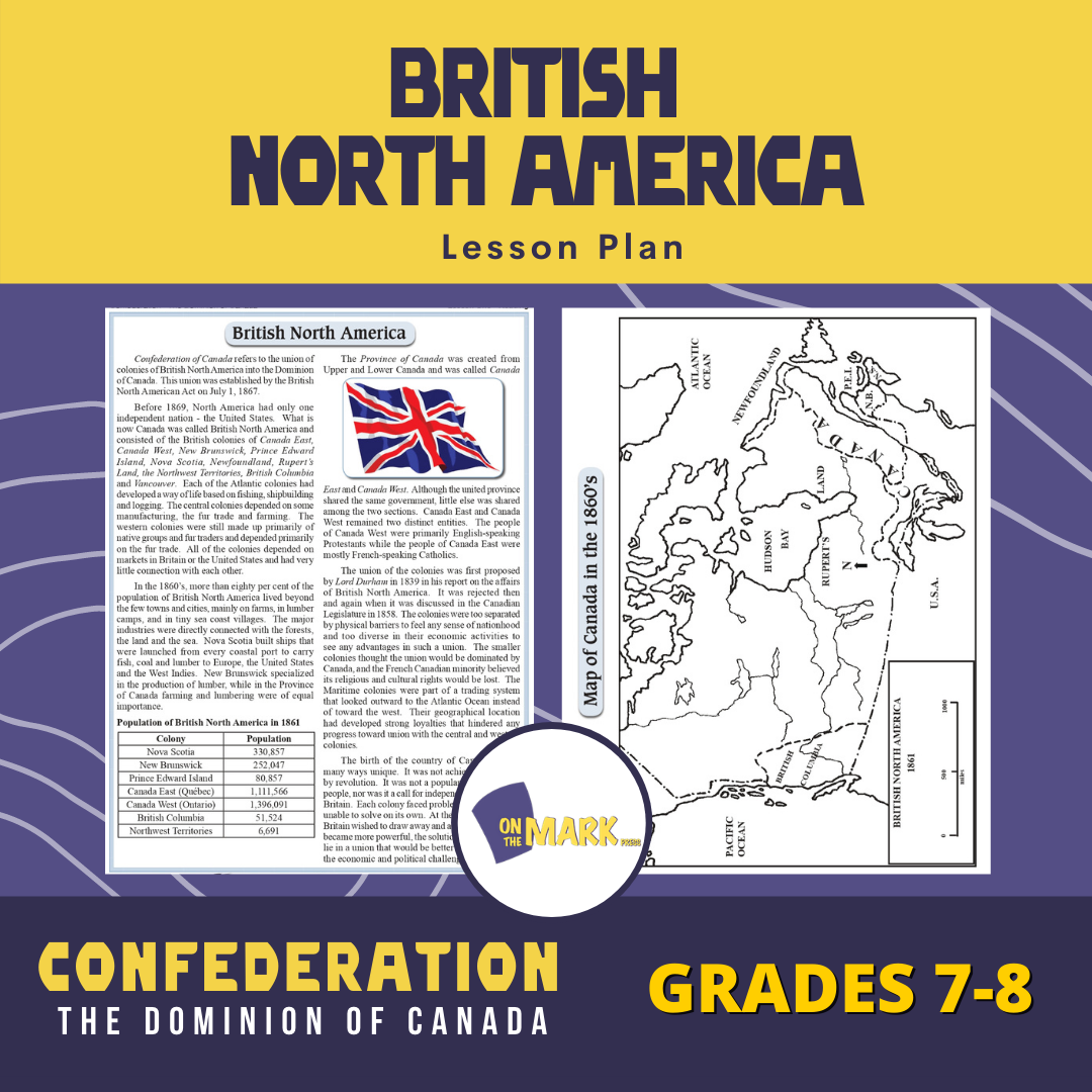 British North America Lesson Grades 7-8
