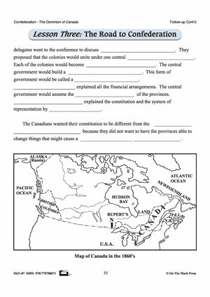 The Road to Confederation Lesson Grades 7-8