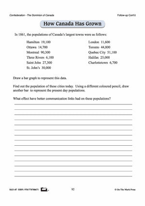 Canada Since Confederation Lesson Grades 7-8