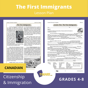 The First Immigrants To Canada Gr. 4-8