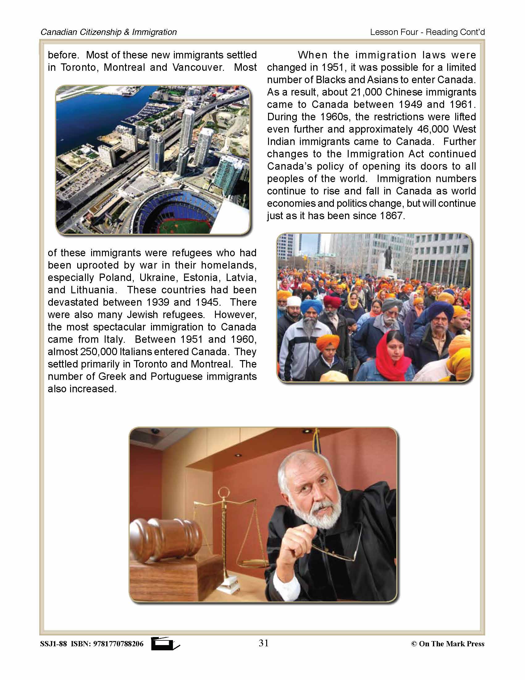 Immigration Before & After World War II Gr. 4-8