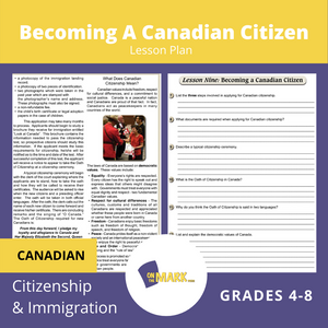Becomming A Canadian Citizen Gr. 4-8