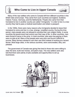 Who Came to Live in Upper Canada Grades 2-4