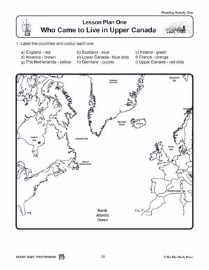 Who Came to Live in Upper Canada Grades 2-4