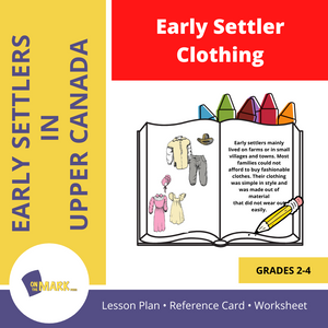 Early Settler Clothing Grades 2-4