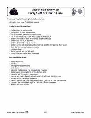 Early Settler Health Care Grades 2-4