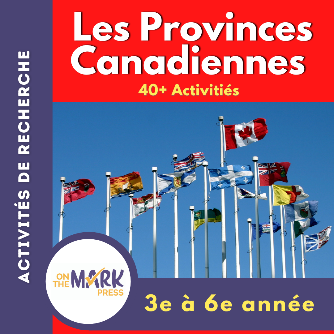 Les Provinces Canadiennes 3e à 6e année