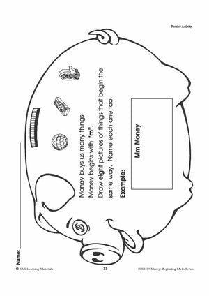 Canadian Money: Phonics Worksheets Grades 1-3