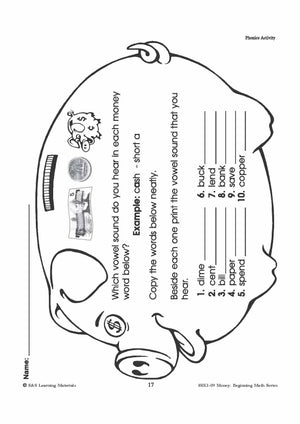 Canadian Money: Phonics Worksheets Grades 1-3