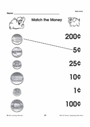 Canadian Money: Math Worksheets Grades 1-3