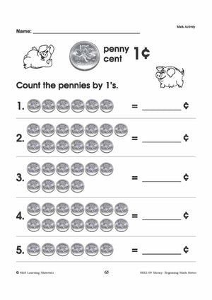 Canadian Money: Math Worksheets Grades 1-3