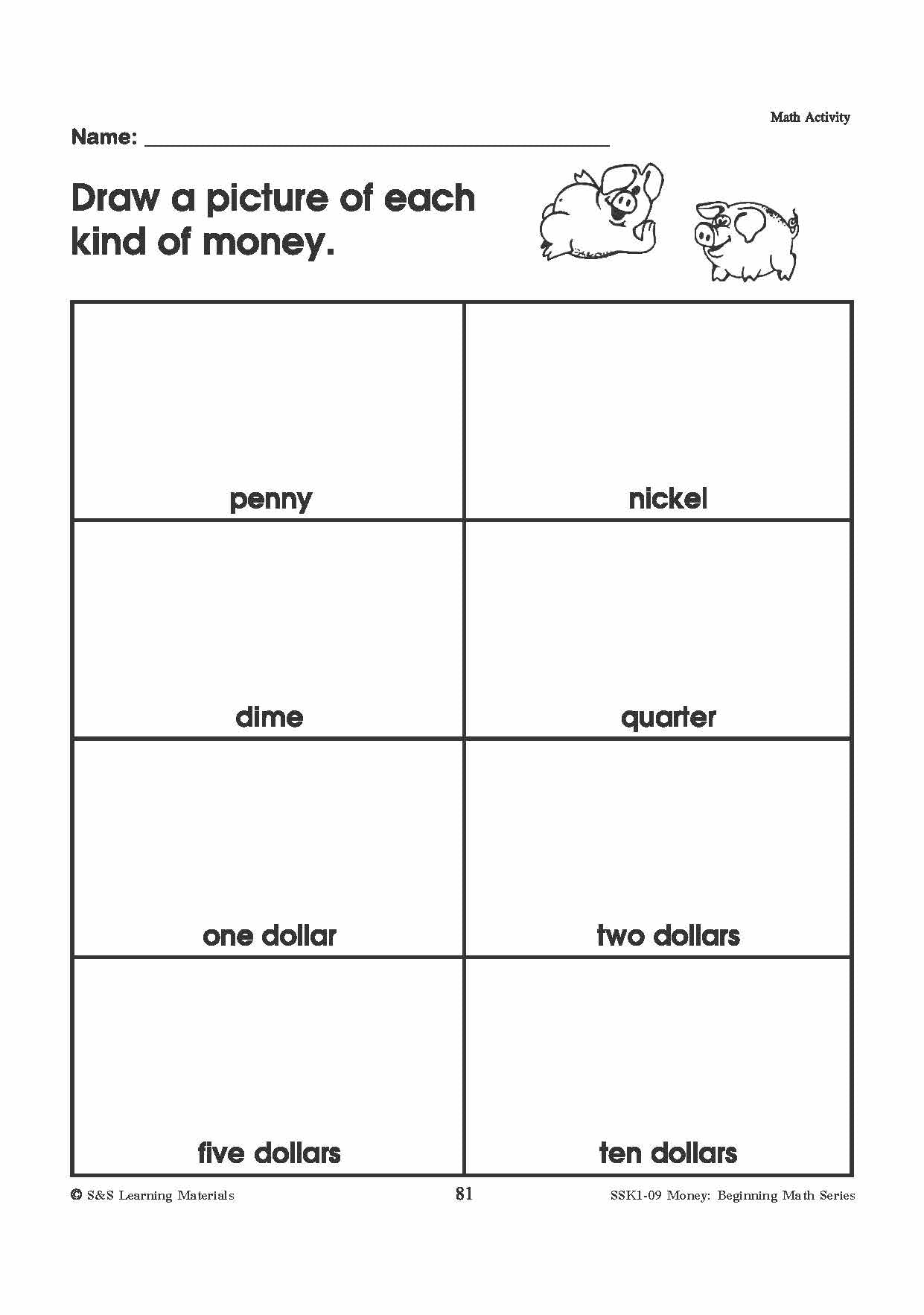 Canadian Money: Math Worksheets Grades 1-3
